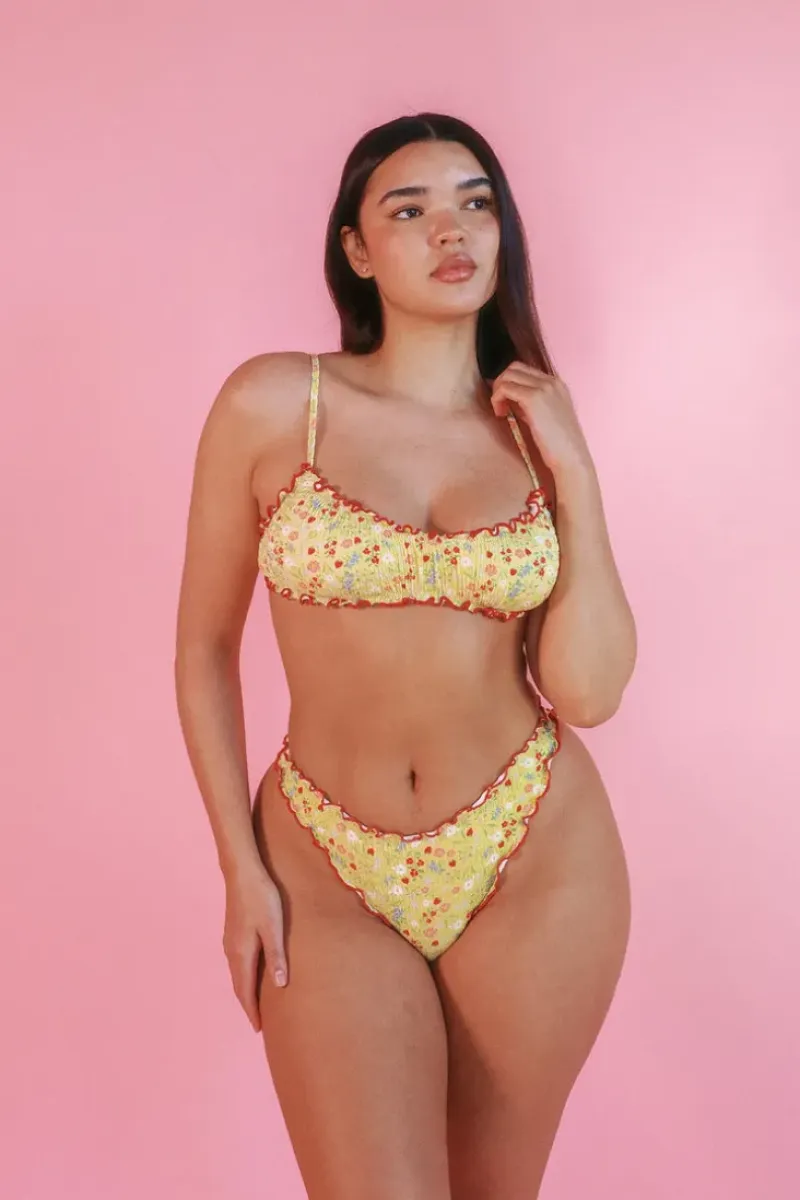 Fashion Urban Daisy Bralette Cheeky Set Bralette|Sets